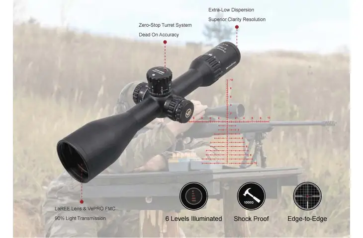 Vector Optics Continental X6 3-18x50 30mm Tube ARI Long Range Riflescope, Second Focal Plane SCOL-53 - view 8